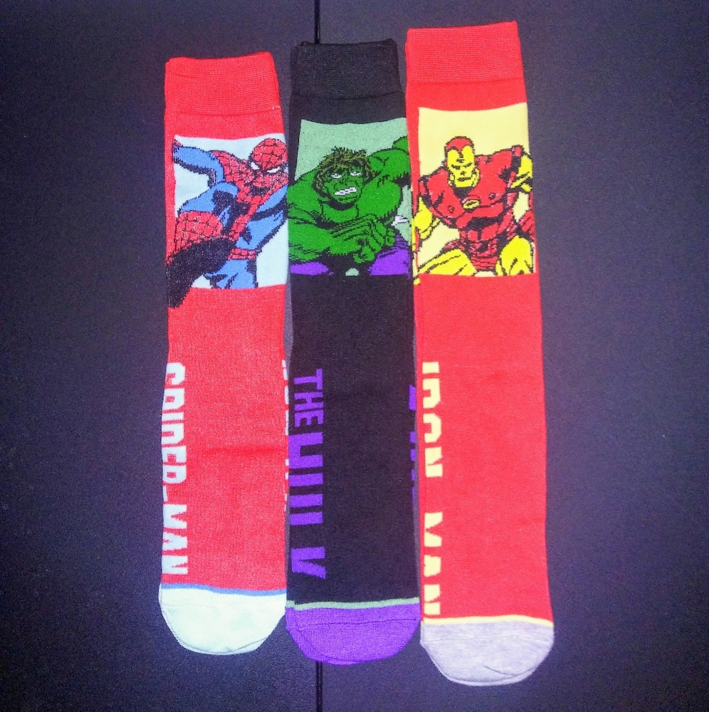 Marvel casual crew socks